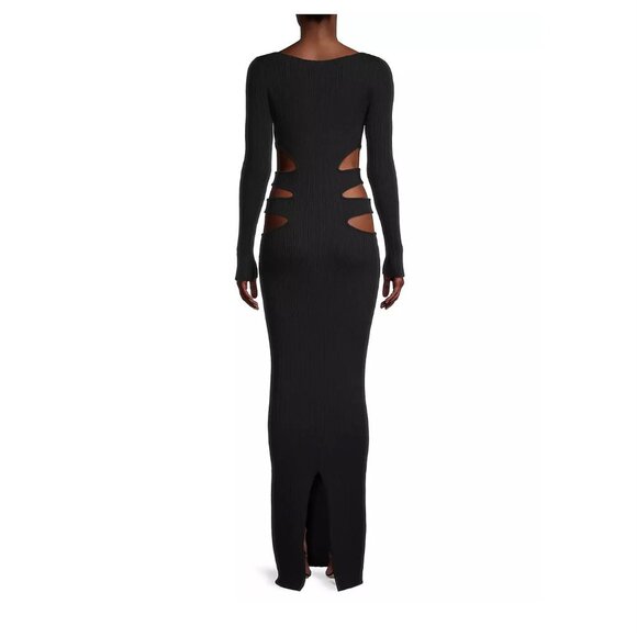 Victor Glemaud Cutout Boatneck Wool Gown - Picture 5 of 6